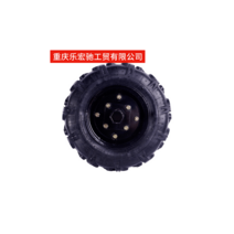 농기계 휠 경운기 관리기 부품 교체 고무 바퀴 트랙, 고무솔리드 타이어 400-8 조립 육각 축26