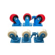 중원산업 4인치 단조캐스터 / JW FC 102-51 / 고하중용 캐스터 / 주물우레탄휠 & MC나일론휠 / 바퀴직경 : 102mm 바퀴폭 : 51mm, JW MC 102-51 MC나일론, 회전브레이크