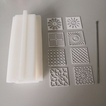 발렌타인데이 재료 초콜릿 만들기 모형 실리콘 틀 베이킹도구 몰드 아크릴 풀스루 비누 큰, 정사각형 금형 세트