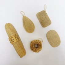 슈와츠코리아 수세미 열매로 만든 천연 주방 친환경 생 수세미 5종 세트, 5종 세트+병솔집게 1개, 5종 세트+병솔집게 1개