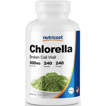 뉴트리코스트 클로렐라 500mg 캡슐 240캡슐 1서빙 500mg 240회분 Chlorella Capsules [240 CAPS]
