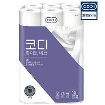 코디 화이트데코 25m3겹30롤 천연펄프, 코디화이트데코 25m3겹30롤
