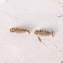 [아재리노] DW-생선가시 뱃지 배지 넥타이핀 브로치 패치 와펜 행거치프