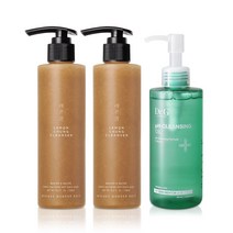 원더바스 레몬청 클렌저 200ml 2개+닥터지 약산성 클렌징 오일 200ml_B, 상품+증정품
