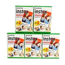 10-100매 fujifilm instax mini liplay 11 9 8 7s 90 링크 필름 fuji 즉석 카메라용 화이트 에지 컬러 인화지, 100매