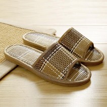 ABM 체크 대나무 슬리퍼