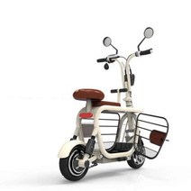 전기 세발 자전거 미니 애완 동물 노인 전동스쿠터 3륜바이크 배달용 전기자전거 로얄알로이 3발 오토바이, 48V, Dudu 두 바퀴 / 화이트 / 8A