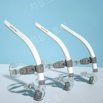 센터스노클 수영장 다이빙 실리콘 호흡 스노클링 수영, 레드