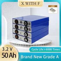 인산철 배터리 밧데리 골프 카트용 충전식 리튬 철 오프로드 오프 그리드 태양광 Li, 2.16Pcs