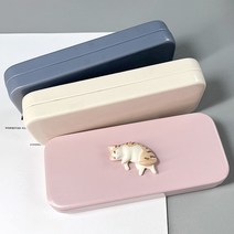 안경케이스 휴대용 접이식 가죽 예쁜 안경케이스 안경집 냥집사