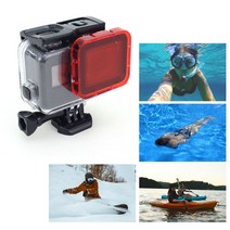 고프로 7 6 5 호환 슈퍼슈트 방수케이스 레드 필터, 착한가격매우만족 본상품선택, 착한가격매우만족 본상품선택