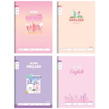 1200 초등 슬림 영어노트 넓은칸 여아용 12177 IB, 색상/디자인랜덤