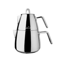 Jumbo Teos 금속 손잡이가 달린 찻주전자 스테인리스 스틸 0.8 및 1.9 쿼트 USA 미국