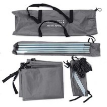 타프텐트 넥타타프 사각타프 작은타프 소형 차타프 실타프 car awning 태양 보호소, 씨엔, 300x200cm, 회색