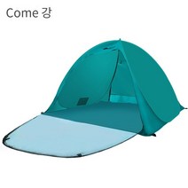 COSYEVNO 3-4인 자외선차단 자동텐트, 3-4, 바다 소나무 녹색 문 가족