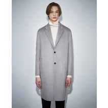 [질스튜어트 뉴욕 남성] [[22FW]] JNCO2D603G1 [PIACENZA] 라이트그레이 캐시미어100% 퍼 안감 코트