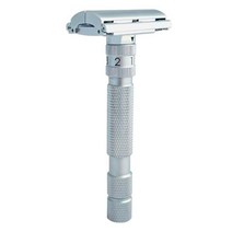 로크웰 T2 TTO 양날 안전 면도기, 브러쉬드 크롬