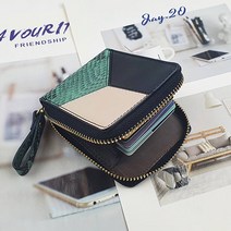가방팩토리 가벼운 천연소가죽 데일리 미니 카드(명함)지갑 파이톤 여성 반지갑