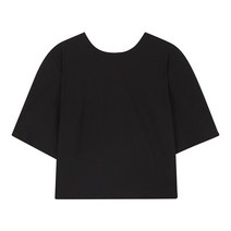 SI 뒷 지퍼장식 크롭 블라우스 (SFBAH24630)