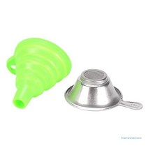 금속 UV 수지 필터 컵 + 실리콘 SLA 3D 프린터 깔때기 세트 Foldable Dropship, 02 Green