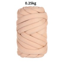 Chunky Yarn Thick Warmth DIY Knitting Giant Crochet Soft Big Cotton Roving Wool Yarns Hand-knit Blan, 한개옵션1, [17] Beige 0.25KG
