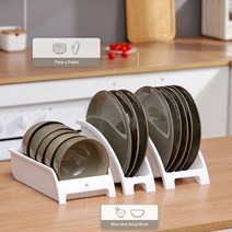 그릇 접시 꽂이 정리대 수납랙 3종세트, BOWL+SLIM+WIDE(3종)