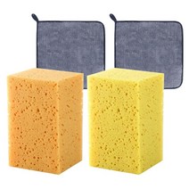4개 세트 세차 스펀지 극세사 타올 세차용 손세차 워시 미트 자동차 카샴푸 스폰지 차량용 셀프 차량 용품, R89104A(4개세트, R89104A(4개세트