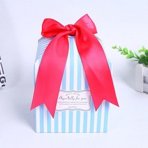 10개 화이트데이 발렌타인 블루 리본 선물상자 특별한날 성원패키지 답례품박스 기프트포장