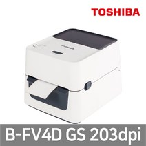 TOSHIBA 도시바 B-FV4D GS 203dpi 감열 바코드 라벨 프린터, 1개, B-FV4D GS 이더넷/