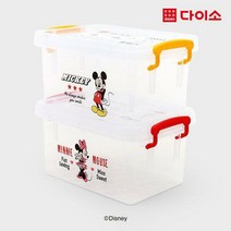 [다이소]디즈니_수납_클리어수납함(소형)-1030884