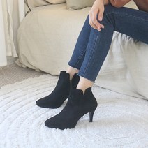 홍대언니 여성 가보시 힐 앵클 부츠 CB53B194 (8cm)