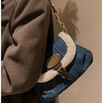 유럽 빈티지st 양털 데님가방/숄더백/청가방
