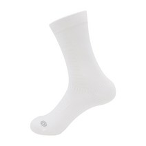 타니스 무봉제 자전거 양말 사이클 에어로 크루 삭스-형광 화이트 흡한속건 기능성 라이딩, M 245~265