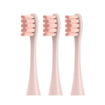 구강세정기 교체 Oclean X Pro/ / ZI/ F1/Air 2/One/SE 소닉 전동 칫솔 딥 클리닝 2/3/4pcs 헤드 용 브러시 노즐, CHINA, 3 pink