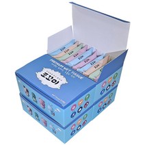 쪼꼬미 도톰한 엠보 휴대용 미니물티슈 55gsm, 엠보싱 8매 x 20팩