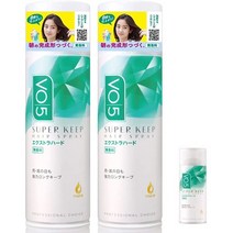 일본직발송 6. VO5 슈퍼 유지 헤어 스프레이 [엑스트라 하드] 무향료 330G×2개+덤 20G B084ZCMS82, One Color