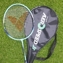 어린이 주니어 배드민턴 라켓 채 초급용 세트 초등학생 방과 후, 에어로스피드(주니어) + 셔틀콕 오리털-PI303