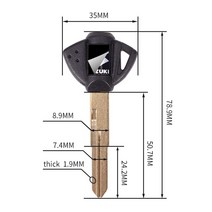 잠금장치 도난방지 오토바이 자전거 브랜드 뉴 키 바이크 오토바이 unut For Suzuki DR650SE DL650 TL1000r, 03 3PCS Blue S