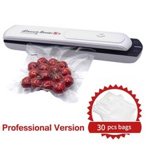실링기 진공 식품 실러 포장 기계 220v 가정용 밀봉 압축 실러 필름, 직업적인 화이트 30bags, 미국 플러그