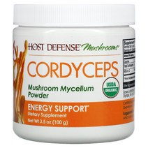 Fungi Perfecti 호스트 디펜스 펑기 퍼펙티 동충하초 버섯 균사체 분말 에너지 지원 100g 3.5oz