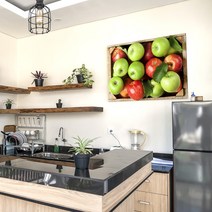 아란아트 사과그림 15종 풍수 인테리어 캔버스 액자 주방 거실, 02 행운사과 한아름