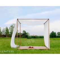 옥상 파고라 조립식 정자 가제보 펜션 캐노피 그늘막, 1.8x1.6x1.9m, A타입(일반천)