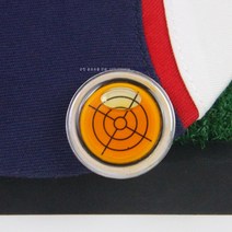 골프모자클립 수평기 플라스틱 소재 볼마크 골프부품용품 5색옵션 내마모성, 오렌지