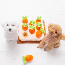 [강아지노즈워크당근장난감] 킁킁챌린지 강아지 장난감 노즈워크 분리불안 훈련 어려운 중대형 당근 담요 혼자두기