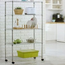 메탈 선반 메탈랙 진열대 보관대 수납정리대 600 5단, 1개, 단품