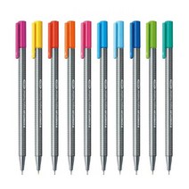 (스테들러) 트리플러스 화인라이너 334 1자루 파인라이너 Triplus Fineliner, (9) Black