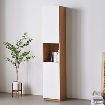 에보니아 캘리 수납장400 거실수납장 틈새수납장 [착불배송], 그레이