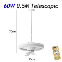 앉은뱅이선풍기 휴대용 산업용 조명 및 제어 기능이 있는 천장 팬 3 단 냉각 기어 조도 조절식 전기 램프 E27 홀더 48 W 60W, 6.60W 05M Telescopic