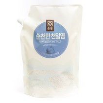우수천일염인증 순꽃 순천만 천일염 1kg, 가는염 1kg x 1개