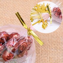 리본 빵끈 12cm 칼라타이 포장끈 사탕끈 철끈 절단 포장 종이빵끈, 블랙